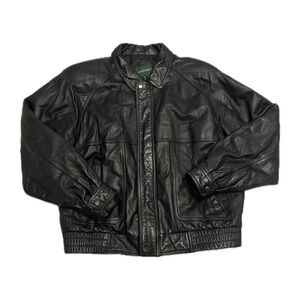 Hill & Archer black leather jacket